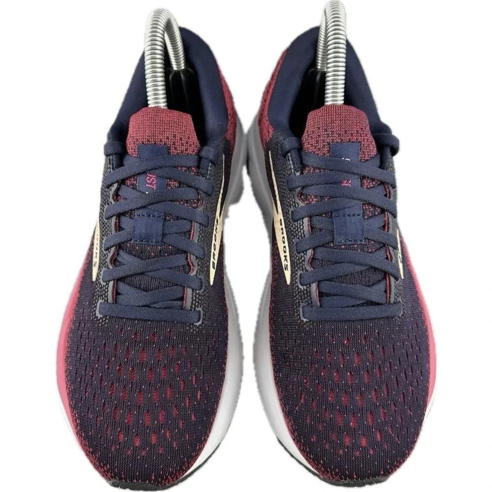 Brooks Ghost 16 Womens US 6 B MED Blue Pink Athletic Running Shoes Gym Sneakers